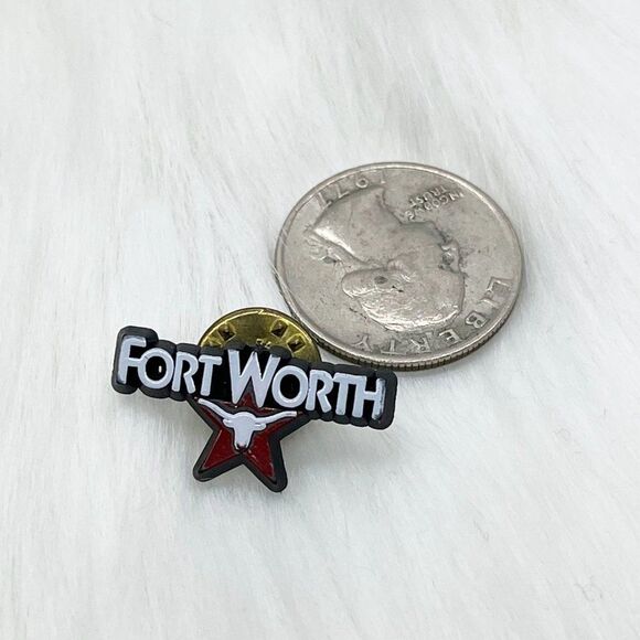 🔮 5/$25 Vintage‎ Fort Worth Texas Pin - Picture 2 of 3